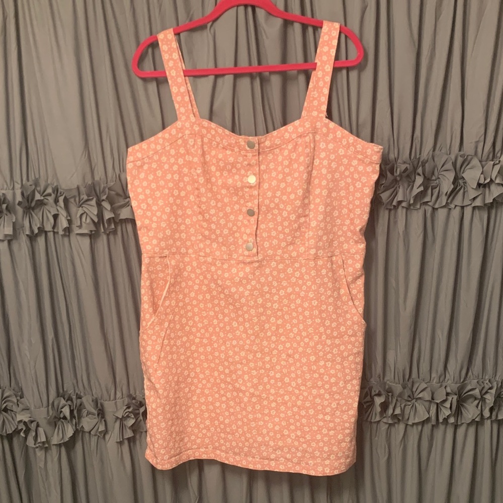 No Boundaries Pink Floral Button-Up Blouse
